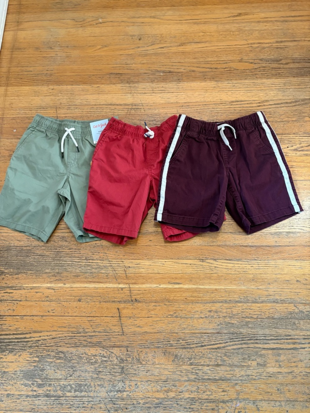 Old Navy Cat & Jack Boys Pull-On Shorts — Olive, Red, Wine
